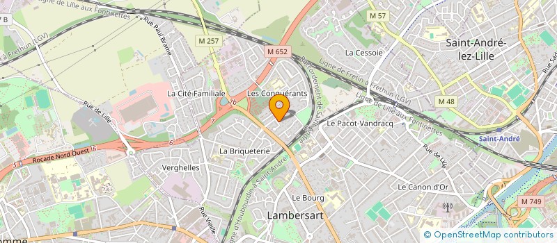 localisation de l'entreprise HOBBY FRANCE à LAMBERSART