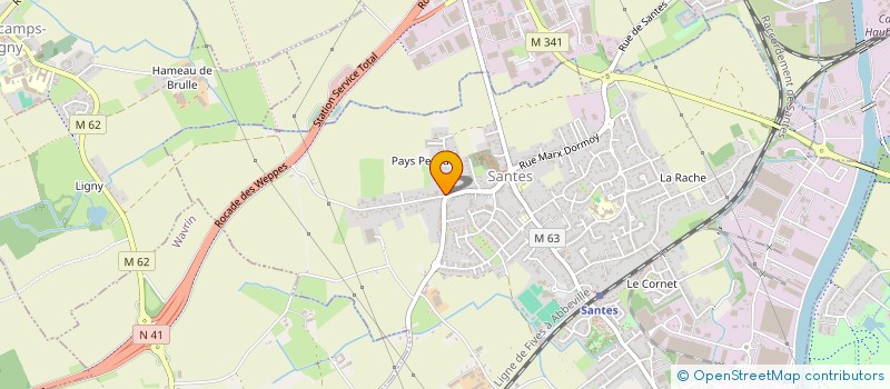 localisation de l'entreprise HOBBYCAR  SANTES