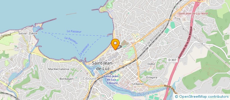 localisation de l'entreprise HOBEKI SARL à SAINT-JEAN-DE-LUZ