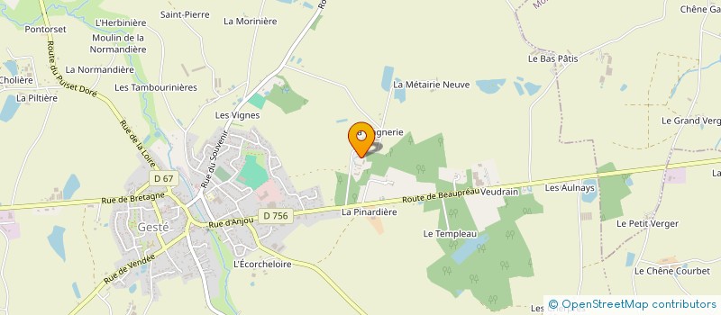 localisation de l'entreprise HOBERMAC à BEAUPREAU-EN-MAUGES