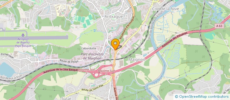 localisation de l'entreprise HOBN à BAYONNE