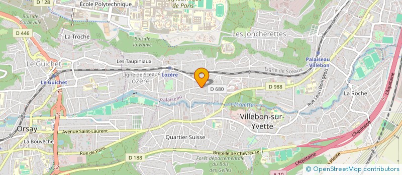 localisation de l'entreprise HOBO à PALAISEAU