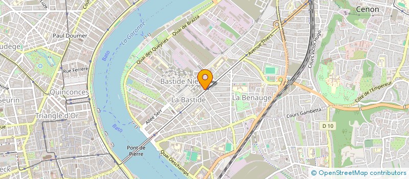 localisation de l'entreprise HOBO IMPACT à BORDEAUX