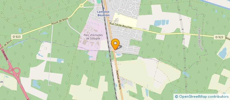 localisation de l'entreprise HOBUKY  LAMOTTE-BEUVRON