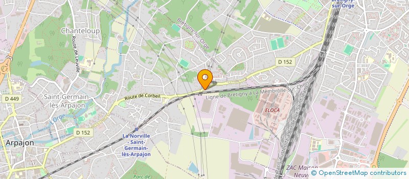localisation de l'entreprise HOBY à SAINT-GERMAIN-LES-ARPAJON