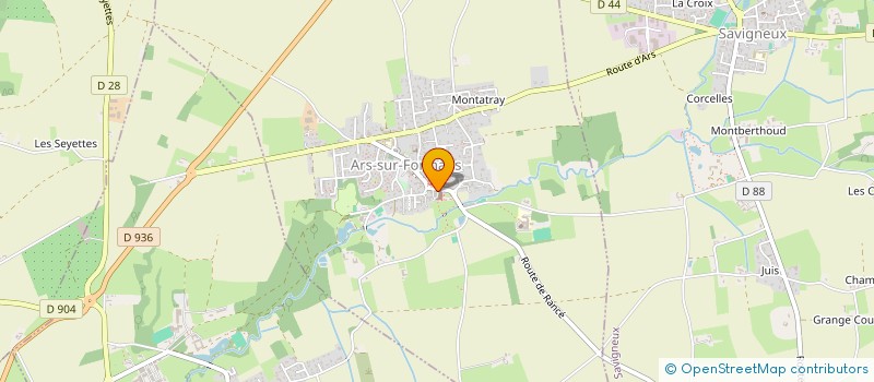 localisation de l'entreprise HOC LOCO  ARS-SUR-FORMANS