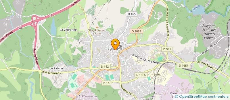 localisation de l'entreprise HOC OPUS SARL à EGLETONS