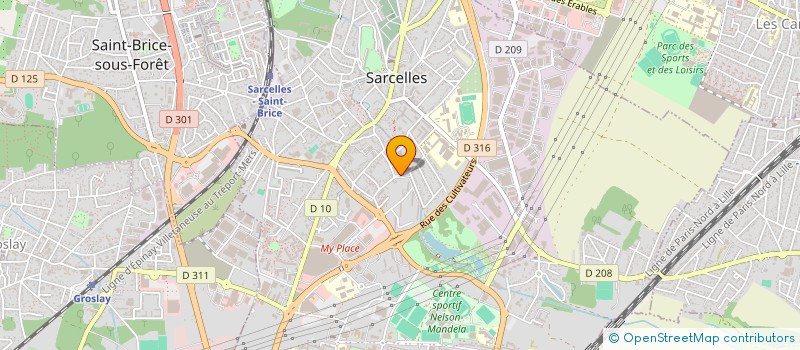 localisation de l'entreprise HOC360  SARCELLES