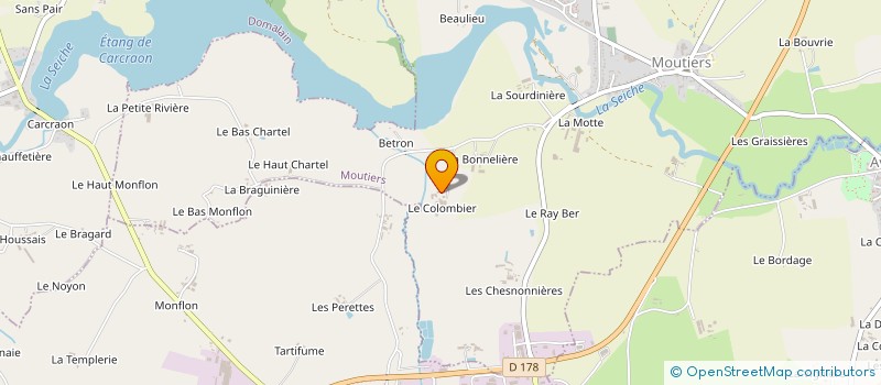 localisation de l'entreprise HOCDE à MOUTIERS