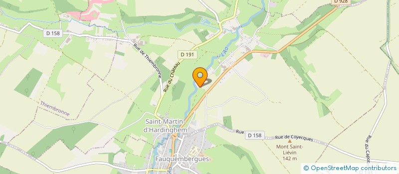 localisation de l'entreprise HOCHART-BRICHE  SAINT-MARTIN-D'HARDINGHEM