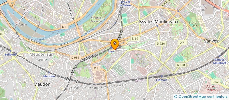 localisation de l'entreprise HOCHE 36 à ISSY-LES-MOULINEAUX