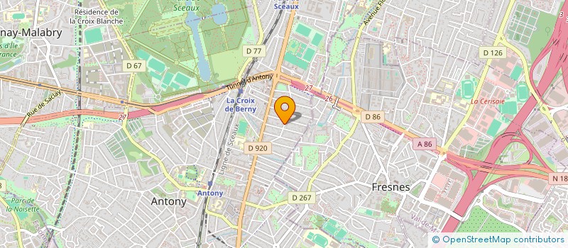 localisation de l'entreprise HOCHE 37 à ANTONY