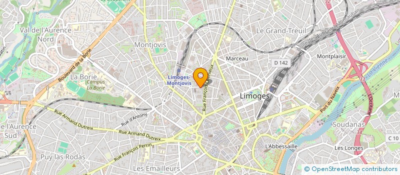 localisation de l'entreprise HOCHE & ASSOCIES LIMOGES à LIMOGES