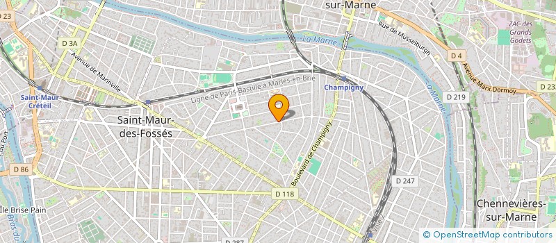 localisation de l'entreprise HOCHE - MALESHERBES à SAINT-MAUR-DES-FOSSES