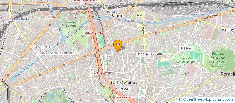 localisation de l'entreprise HOCHE SUPERMARCHE à PANTIN