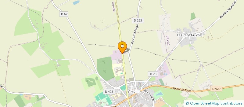 localisation de l'entreprise HOCHEDEZ MECA  YERVILLE