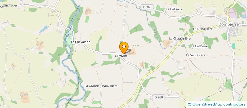 localisation de l'entreprise HOCHET E.T.A à CHAMPSECRET
