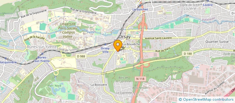 localisation de l'entreprise HOCHET SOCIETE à ORSAY
