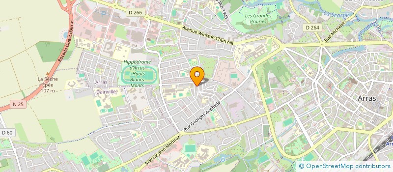 localisation de l'entreprise HOCHETTES OPTIQUE à ARRAS