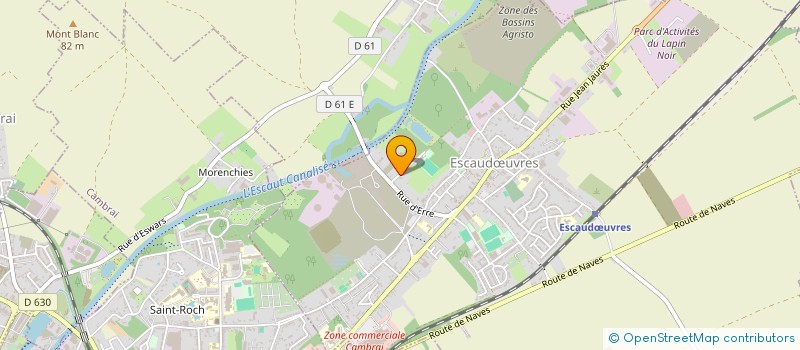 localisation de l'entreprise HOCKEY CLUB D ESCAUDOEUVRES  ESCAUDUVRES
