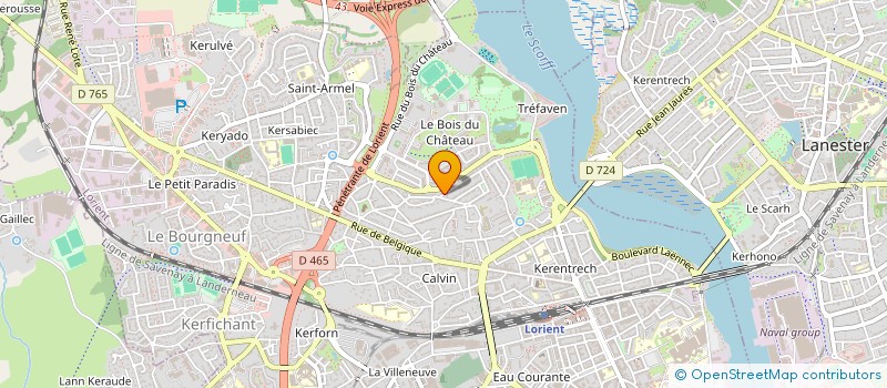 localisation de l'entreprise HOCKEY CLUB LORIENT - HOCKEY SUR GAZON / EN SALLE  LORIENT