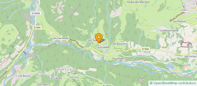 localisation de l'entreprise HOCKEYS CLUB ORCIERES 1850 LES GRIFFES DE L OURS  ORCIERES