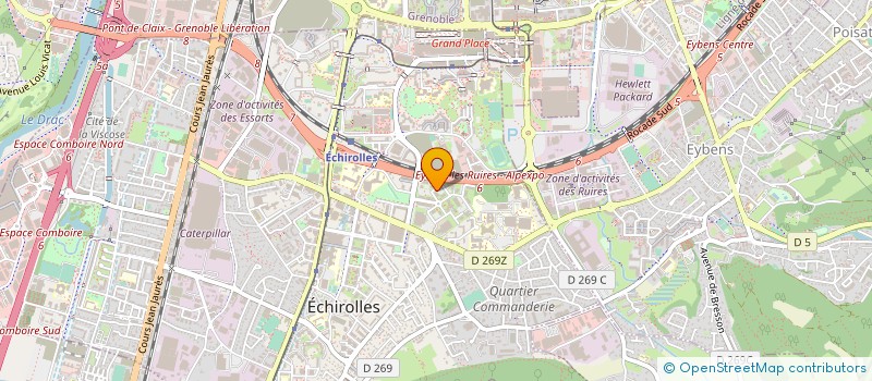 localisation de l'entreprise HOCO à ECHIROLLES