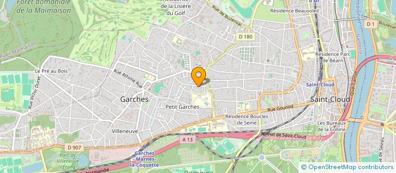 localisation de l'entreprise HOCO PROMOTION à GARCHES