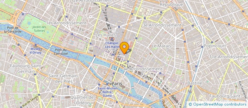 localisation de l'entreprise HOCT & LOCA BEAUBOURG  PARIS