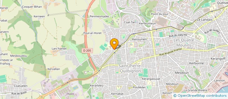 localisation de l'entreprise HOD à BREST