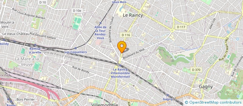 localisation de l'entreprise HOD PRO à LE RAINCY