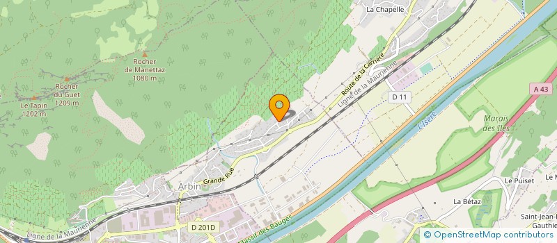 localisation de l'entreprise HODAPP FRANCE à ARBIN