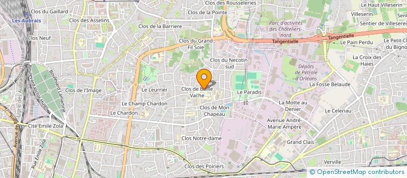 localisation de l'entreprise HODASYS à ORLEANS