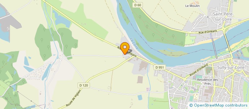 localisation de l'entreprise HODEAU FRERES à SULLY-SUR-LOIRE