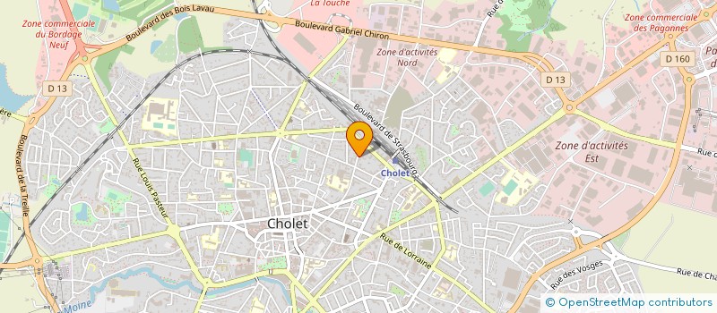 localisation de l'entreprise HODEGOS à CHOLET