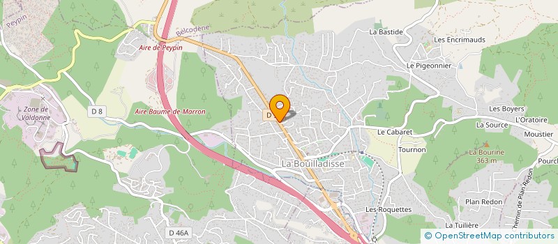 localisation de l'entreprise HODELMAR  LA BOUILLADISSE