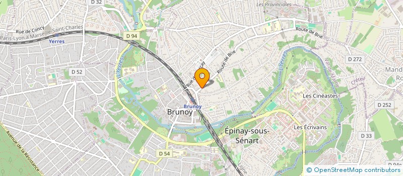 localisation de l'entreprise HODESAU à BRUNOY