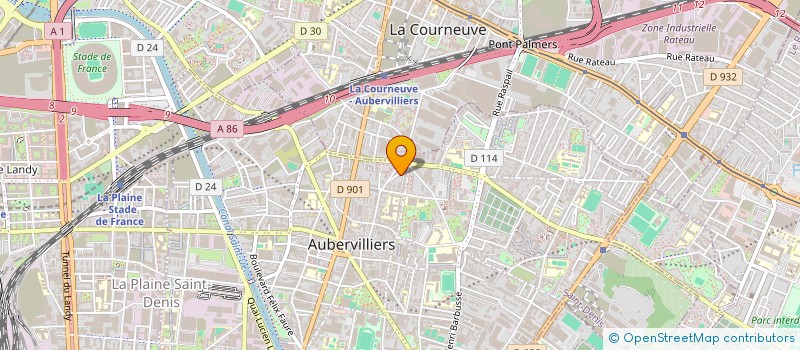 localisation de l'entreprise HODICAM  AUBERVILLIERS