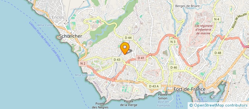 localisation de l'entreprise HODIEL  FORT-DE-FRANCE