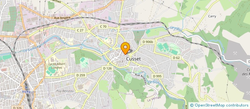 localisation de l'entreprise HODILENE à CUSSET
