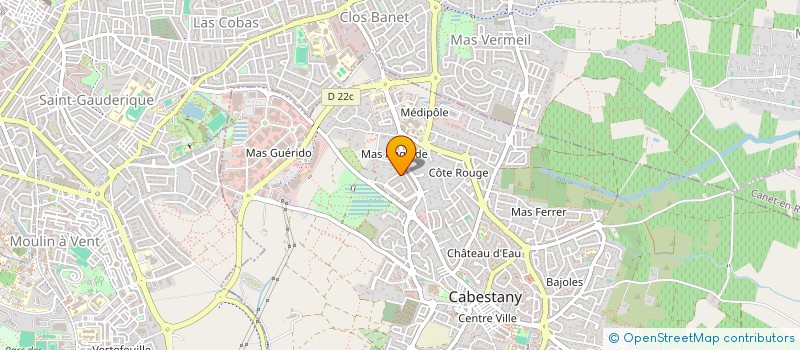 localisation de l'entreprise HODINPRO  CABESTANY