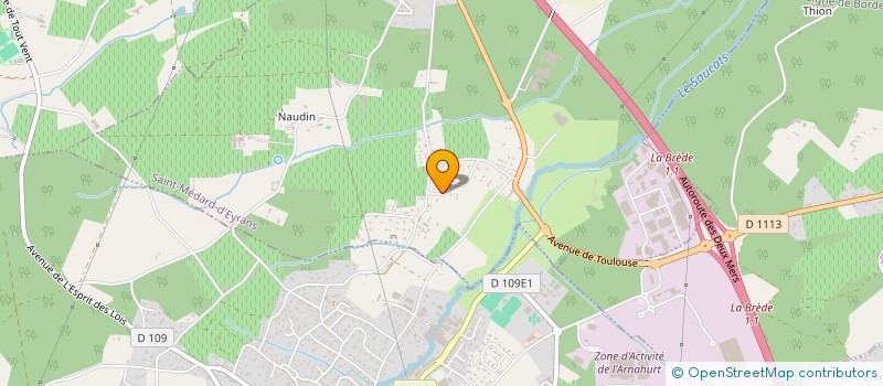 localisation de l'entreprise HODOZ  SAINT-MEDARD-D'EYRANS