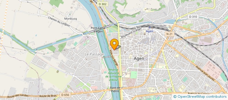 localisation de l'entreprise HOEL  AGEN