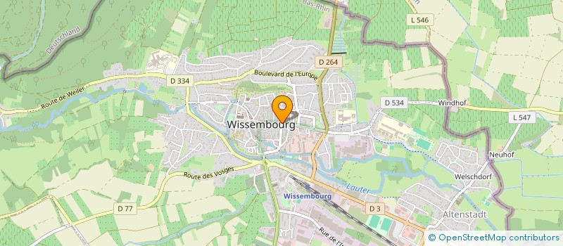 localisation de l'entreprise HOELTZEL  WISSEMBOURG