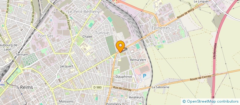 localisation de l'entreprise HOERNER  REIMS