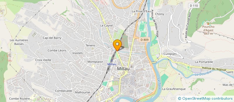 localisation de l'entreprise HOFA à MILLAU