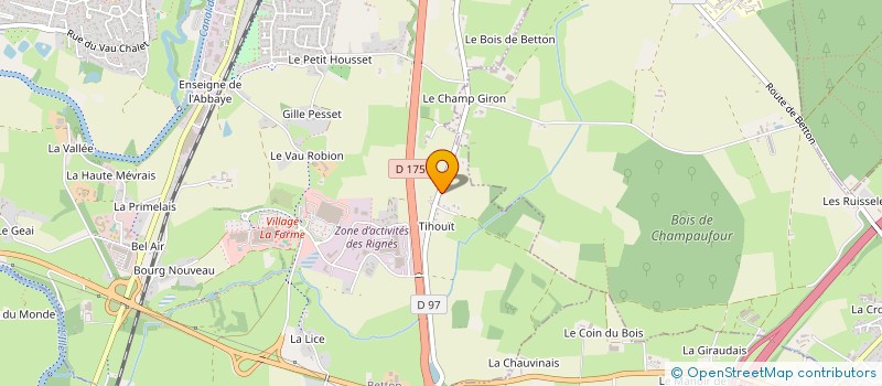 localisation de l'entreprise HOFARO  BETTON