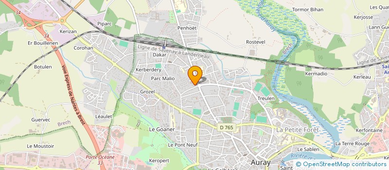 localisation de l'entreprise HOFAYRTE à AURAY