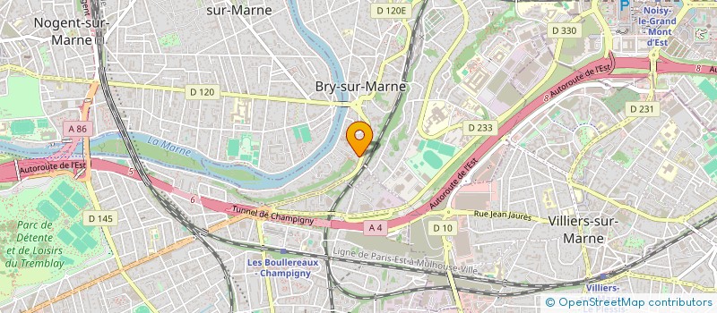 localisation de l'entreprise HOFF à BRY-SUR-MARNE