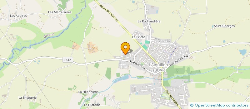 localisation de l'entreprise HOFF & CO IMMOBILIER à L'AIGUILLON-SUR-VIE